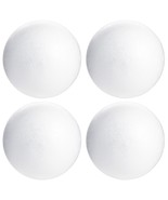 5 Inch Foam Balls For Crafts - 4 Pack Solid Spheres For Ornaments, Diy P... - £25.06 GBP