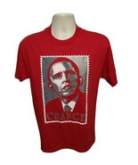 Obama Change Adult Medium Red TShirt - £11.66 GBP