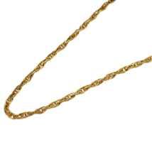 bis 916 seal sparkle gold 21&quot; necklace chain for paternal grandmother memorial d - $2,668.99