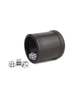 LEATHER DICE CUP BAR QUALITY HAND STICH COMMERCIAL GRADE SHIPS FREE DICE - $27.07