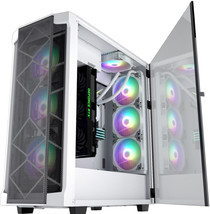 Segotep Phoenix T1 PC Case E-ATX ATX White Full Tower Gaming Computer Case - $251.99