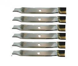 Set of 6 Blades for Craftsman, Husqvarna 176084, 170698, 159705 &amp; More. 15-1/2″ - £40.28 GBP