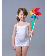 Tank top with narrow shoulder for girl in soft cotton Bimbissimi tank top - $8.59 CAD