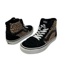 Vans Filmore Women&#39;s Size 6 Cheetah Print Black High Top Sneakers - £20.82 GBP