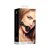 Ouch! Luxury Adjustable Breathable Ball Gag Black - £17.88 GBP