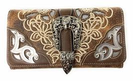 Western Women&#39;s Tooled Leather/Laser Cut Purse Buckle Concealed Carry Ha... - £23.29 GBP