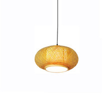 Bamboo Hand Woven Lamp Vintage Style Ceiling Pendant Lamp - £159.07 GBP
