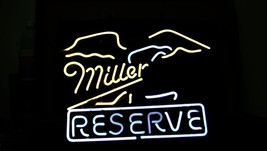 Miller Lite Miller Reserve Beer Bar Neon Light Sign 16&quot; x 15&quot; - £398.80 GBP