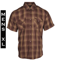 DIXXON FLANNEL - WYATT Bamboo Shirt - Short Sleeve - Men&#39;s XL - £54.48 GBP