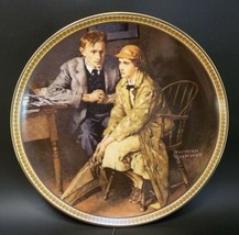 Norman Rockwell Rediscovered Women Porcelain Plate Confiding In The Den - £7.74 GBP