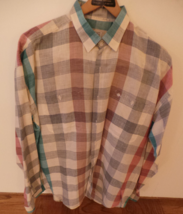 Vintage Gianfranco Ruffini Long Sleeve Linen shirt size L VG+ - £17.09 GBP