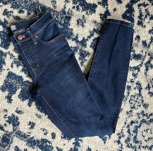 MADEWELL 9” Highrise Skinny Dark Wash Stretch Ankle Jean Size 25 - $19.99