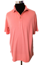 Jamaica Jaxx Polo Shirt Men&#39;s Size Large Casual Activewear Orange Stripe... - $15.84