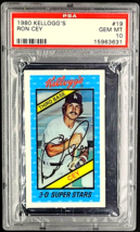 1980 Kellogg&#39;s 3D #19 Ron Cey Dodgers PSA 10 Gem Mint POP 20 *PSA 10 Set Break* - £100.73 GBP