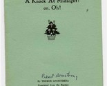 A Knock at Midnight! or Oh! Christmas Brochure by Trebor Gnortsmra  - $17.82