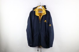 Vintage 90s Champion Mens Small Spell Out University of Michigan Hooded ... - $59.35