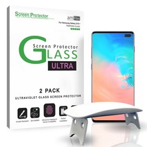 Samsung Galaxy S10+ amFilm Tempered Glass Screen Protector (UV Install - 2 Pack) - £59.75 GBP