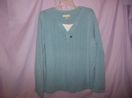Ladies Christopher&amp;Banks Light Blue Sweater XLarge - £11.98 GBP
