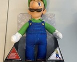 LUIGI 15&quot; Poseable Plush Fully Articulated Figure Super Mario Bros Movie... - £26.87 GBP