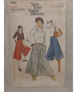 Very Easy Vogue Pattern 9608 Misses&#39; Culottes Waist 25&quot; Vintage 1970&#39;s - £5.97 GBP