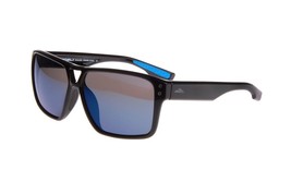 Denali Eyewear Black SLALOM Sunglasses with Blue Mirror Lenses - $29.65