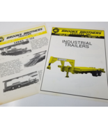 Brooks Brothers Industrial Trailers Sales Brochures 1980 U-122 10-KK Set... - £11.93 GBP