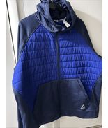 Reebok Men's Hybrid Hooded Jacket Color Navy Heather Size 3XL Preowned - $22.00