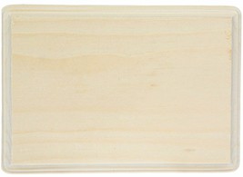 5&quot;x7&quot; Rectangle natural WOOD PLAQUE Unfinished solid rectangular WOODPIL... - $24.22