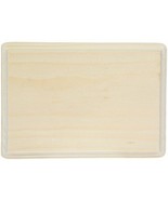 5&quot;x7&quot; Rectangle natural WOOD PLAQUE Unfinished solid rectangular WOODPIL... - $445.71 MXN