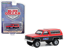 1991 GMC Jimmy SLE Red Black B&amp;M Racing Blue Collar Collection Series 12 1/64 Di - £14.66 GBP