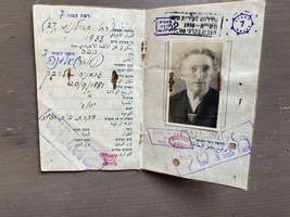 Old Israel ID Card Document With Photo 1950’s Cancelled - $24.54