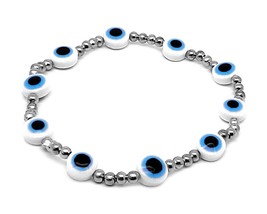 Mia Jewel Shop Evil Eye Nazar Bead Stretchy Bracelet - One Size Unisex Fashion H - $17.81+