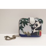 Crossbody Hard Women&#39;s Bag Purse Beaded PANDA Tropical Design 6.5 x 5 x 2.5 - £23.26 GBP