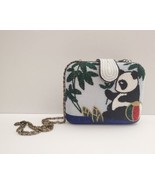 Crossbody Hard Women&#39;s Bag Purse Beaded PANDA Tropical Design 6.5 x 5 x 2.5 - $29.69