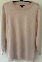 J Crew Light Pink 100% Merino Wool Lightweight Pullover Sweater Small 38&quot; - £15.97 GBP