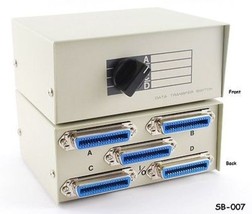 4-Way Centronics 36 (Cn36) Female Manual Data Switch Box, Cablesonline S... - $73.32