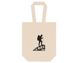 Ain hiking wine tote bag perfect outdoor adventure gift black and white silhouette thumb155 crop