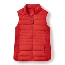 NWT Womens Size 2 Joules Red Fallow Sleek Puffer Vest Jacket - £24.98 GBP