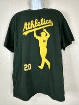 Gildan Heavy Men Size XL Green Oakland Athletics #20 T Shirt Short Sleeve - £6.85 GBP