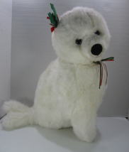 Gund 1993 White Seal Fashion Bug Exclusive 14” Plush Toy Stuffed Animal ... - $23.38