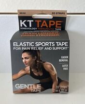 KT Tape Elastic Kinesiology Therapeutic Gentle Tape 20 Strips Beige 10" ... - $12.82