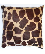 New Giraffe Printed Cowhide Pillow Case 30x30inches printed cowhide pill... - £108.75 GBP