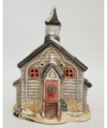 Snowed Church Light Up Ceramic Snow Village Christmas 4.5 X 7 - $15.00