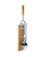 BOJ 00994104 - Wall-Mounted Wine Bottle Opener With Wood Stand - Chrome - £156.30 GBP