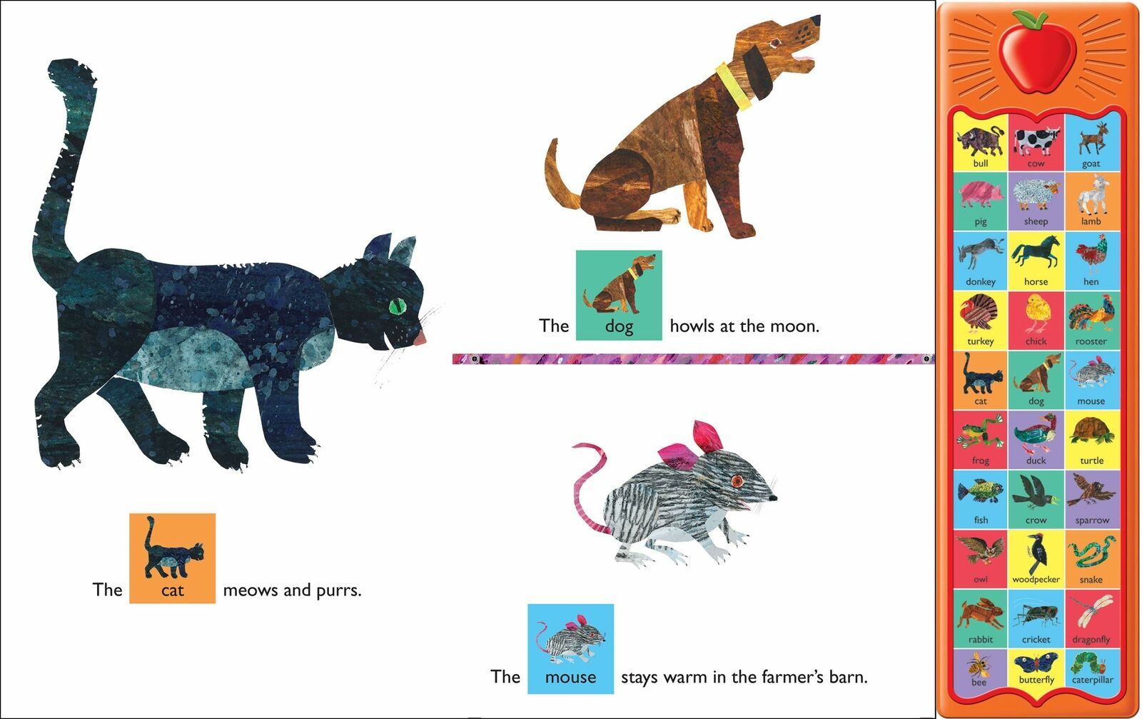 World of Eric Carle, Around the Farm Animal 30-Button Sound Book (LOC 404 CR-8) Item image 6