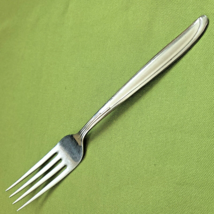 Oneida Stainless Sand Dune Groove Down Side Solid Handle Dinner Fork 7.25&quot; - £4.69 GBP