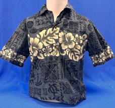 Winnie Fashion Hawaiian Shirt - Men&#39;s Medium - 100% Cotton - Blue, Ivory - $14.84