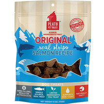 Plato Dog Treats Salmon Strips 6oz. - £12.69 GBP