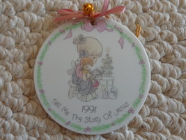 Precious Moments Ceramic 1991 Christmas Ornament (#1826)  - £11.94 GBP