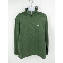 Ocean Coast Men&#39;s Big &amp; Tall XLT Orbit Green Quarter Zip Fleece Pullover NWT $64 - £21.90 GBP